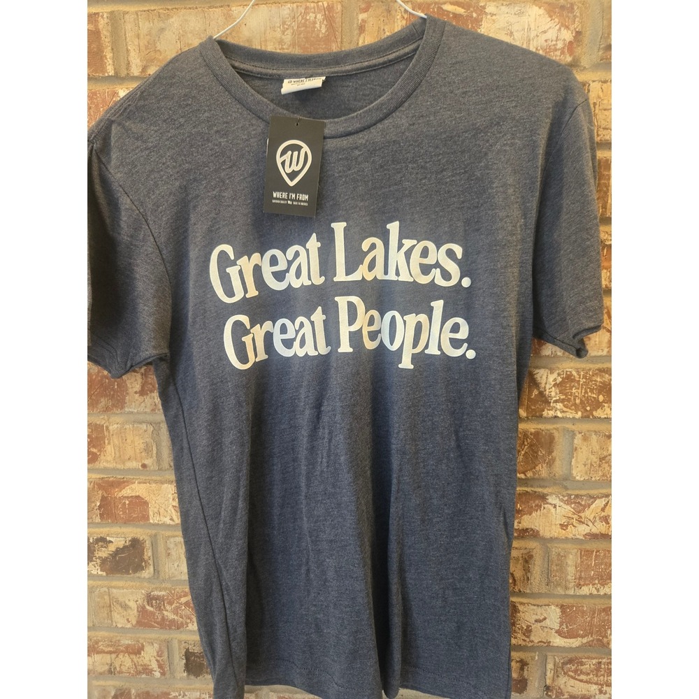Where I'm From Great Lakes Great People Graphic T-Shirt - Men's Small
